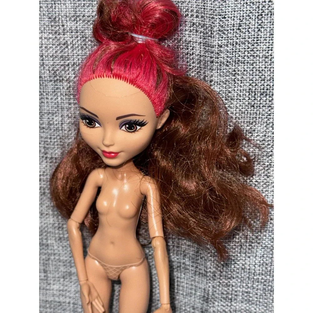 Mattel Ever After High Rosebella Doll Brown Pink Hair No Outfit
